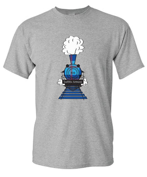 Tartan Apparel Train T-Shirt For Kids - S / Gray - T-Shirt