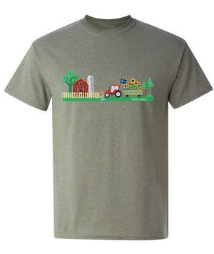 Tartan Apparel Ts Tractor Design In Earl Grey (Toddler Sizes) - 2T - T-Shirt