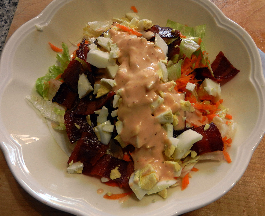 Daddy’s Chef Salad with Homemade Salad Dressing