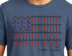 Tartan Apparel Patriot T-Shirt in Lake Blue