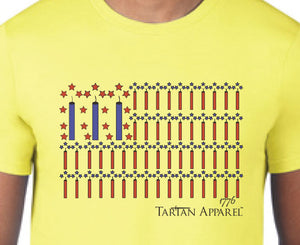 Tartan Apparel Patriot T-Shirt in Bright Yellow