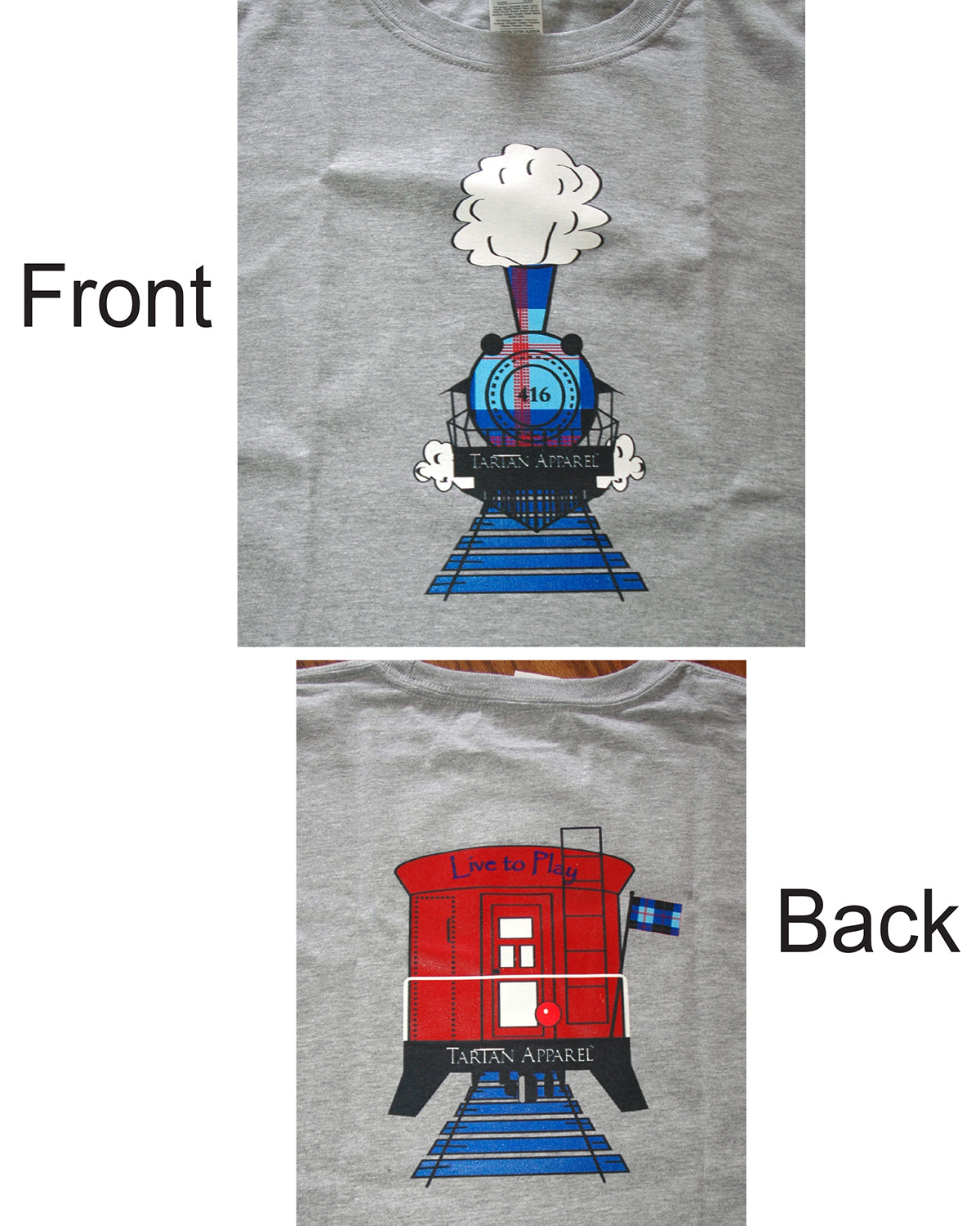 Tartan Apparel Train T Shirt for Kids