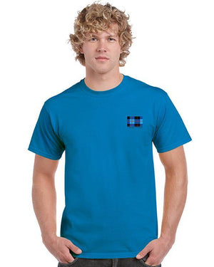 Tartan Apparel Key T-Shirt In Sapphire - T-Shirt