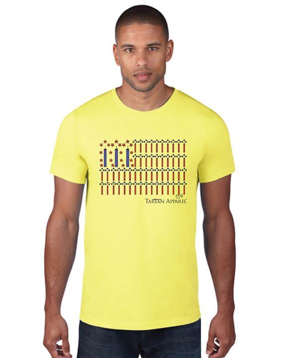 Tartan Apparel Patriot T-Shirt In Bright Yellow - M / Bright Yellow - T-Shirt